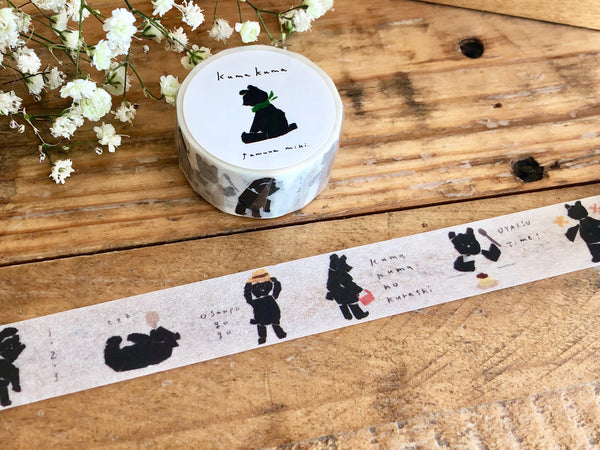 Tamura Miki Japanese Masking Tape -  Bear