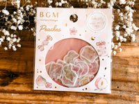Japanese Washi Masking Stickers / Seal bits - Peach