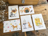Shiba Inu Postcard - Candy