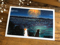 Tabineko Postcard - Summer