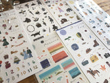 Tamura Miki Masking Sheet of Sticker / Monochrome