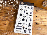 Tamura Miki Masking Sheet of Sticker / Monochrome