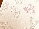 High Quality Botanical Garden Letterpress Postcard - Genge