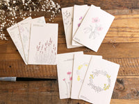 High Quality Botanical Garden Letterpress Postcard - Lavender