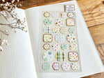 Traditional Japanese Style Sheet of Sticker - Candy Flower