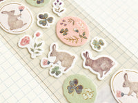 Michikusa Japanese Sheet of Stickers - Bunny