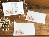 Shiba Inu & Japanese Sweets MIni Cards - Strawberry Daifuku (苺大福)