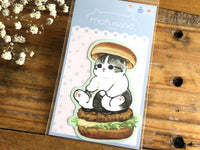 "mofusand" die-cut big sticker / Hamburger