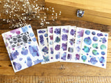 Lin Chia Ning Pring-on sticker Set / Cool Color Tone