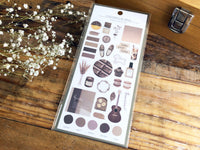 Q-Lia Color Film Sheet of Stickers - Hazel Chocolate