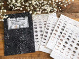 Lin Chia Ning Pring-on sticker Set / Moon Phase 4 Sheets