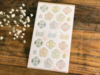 Traditional Japanese Style Sheet of Sticker - Mizuhiki