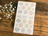 Traditional Japanese Style Sheet of Sticker - Mizuhiki
