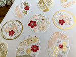 Traditional Japanese Style Sheet of Sticker - Dancing Princess
