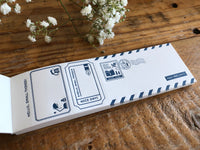 Eric Small Things Letterpress Limited Edition Label Book - Navy & Beige