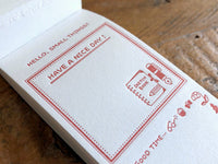 Eric Small Things Letterpress Limited Edition Label Book - Red & Blue