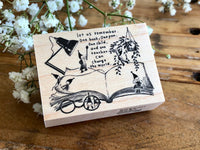 Kubominoki Original Rubber Stamp - Book (Little People Series)