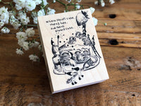 Kubominoki Original Rubber Stamp - Cake (Little People Series)