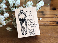 Kubominoki Original Rubber Stamp - Girl