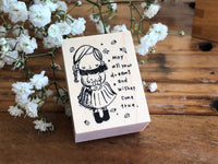 Kubominoki Original Rubber Stamp - Girl