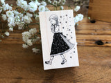Kubominoki Original Rubber Stamp - Spring Girl (L)