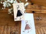 Kubominoki Original Rubber Stamp - Spring Girl (L)
