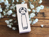 Kubominoki Original Rubber Stamp - Kokeshi Doll
