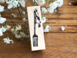 Kubominoki Original Rubber Stamp - Fork (Little People Series)