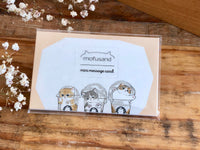 Mofusand Little Message Cards-Coffee