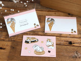 Mofusand Little Message Cards-Ice Cream