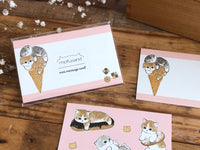 Mofusand Little Message Cards-Ice Cream