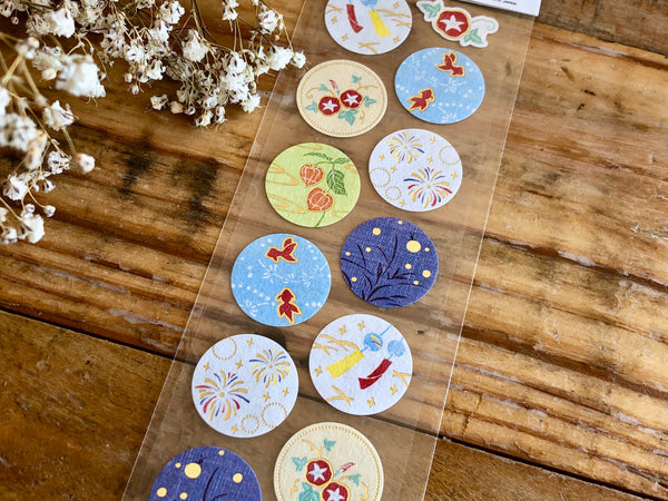 Sheet of Sticker - Traditional Summer in Japan