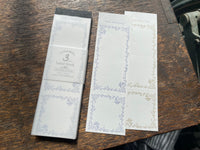 Oeda Limited Edition Letterpress 3 Pattern Label Book Noble - Horizon Blue & Beige