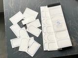Oeda Letterpress Limited Edition 5 Frame Label Book - Pale Blue & Silver