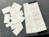 Oeda Letterpress Limited Edition 5 Frame Label Book - Pale Green & Silver