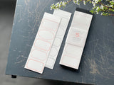 Oeda Letterpress Limited Edition 5 Frame Label Book - Pale Pink & Silver