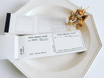 YOHAKU Letterpress Label Book - Ticket Black
