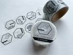 "Discontinued" Oeda Original Japanese Washi Tape - 8 hexagon