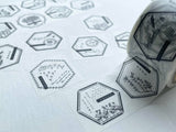 Oeda Original Japanese Washi Tape - 8 hexagon