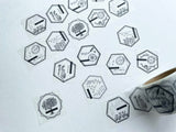 Oeda Original Japanese Washi Tape - 8 hexagon