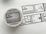 Oeda Original Japanese Washi Tape -【 Stamp 01-06 / Stamp 07-12 】