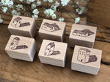 Kurukynki Mini Houses Stamp Set (6 pieces)