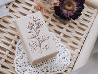 Meow Illustration / Beech wood stamp - One More Time