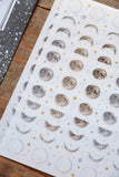 Lin Chia Ning Pring-on sticker Set / Moon Phase 4 Sheets