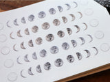 Lin Chia Ning Pring-on sticker Set / Moon Phase 4 Sheets