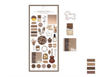 Q-Lia Color Film Sheet of Stickers - Hazel Chocolate