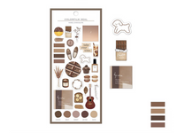 Q-Lia Color Film Sheet of Stickers - Hazel Chocolate