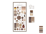 Q-Lia Color Film Sheet of Stickers - Hazel Chocolate
