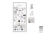 Q-Lia Color Film Sheet of Stickers - Mannish Gray