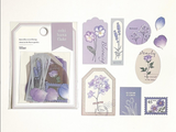 Pressed Flower Flake Stickers / Lilac